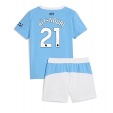 Manchester City Rayan Ait-Nouri #21 Hjemmedraktsett Barn 2025-26 Kortermet (+ korte bukser)